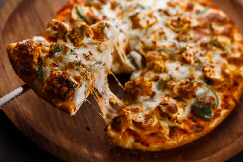 Four Cheese pizza from Pizza inn